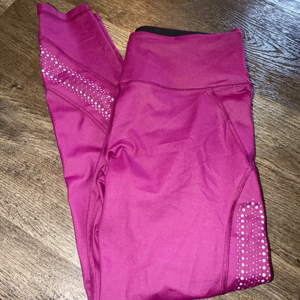 Victoria Secret Sport Knockout Tight Mesh Panel Leggings Women's L Wicking